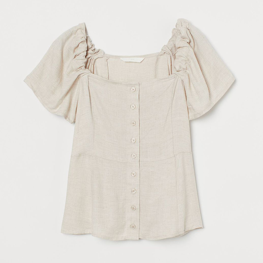 

Блузка H& 874952b50  Бежевая, Блузка H&M 874952b50 M Бежевая