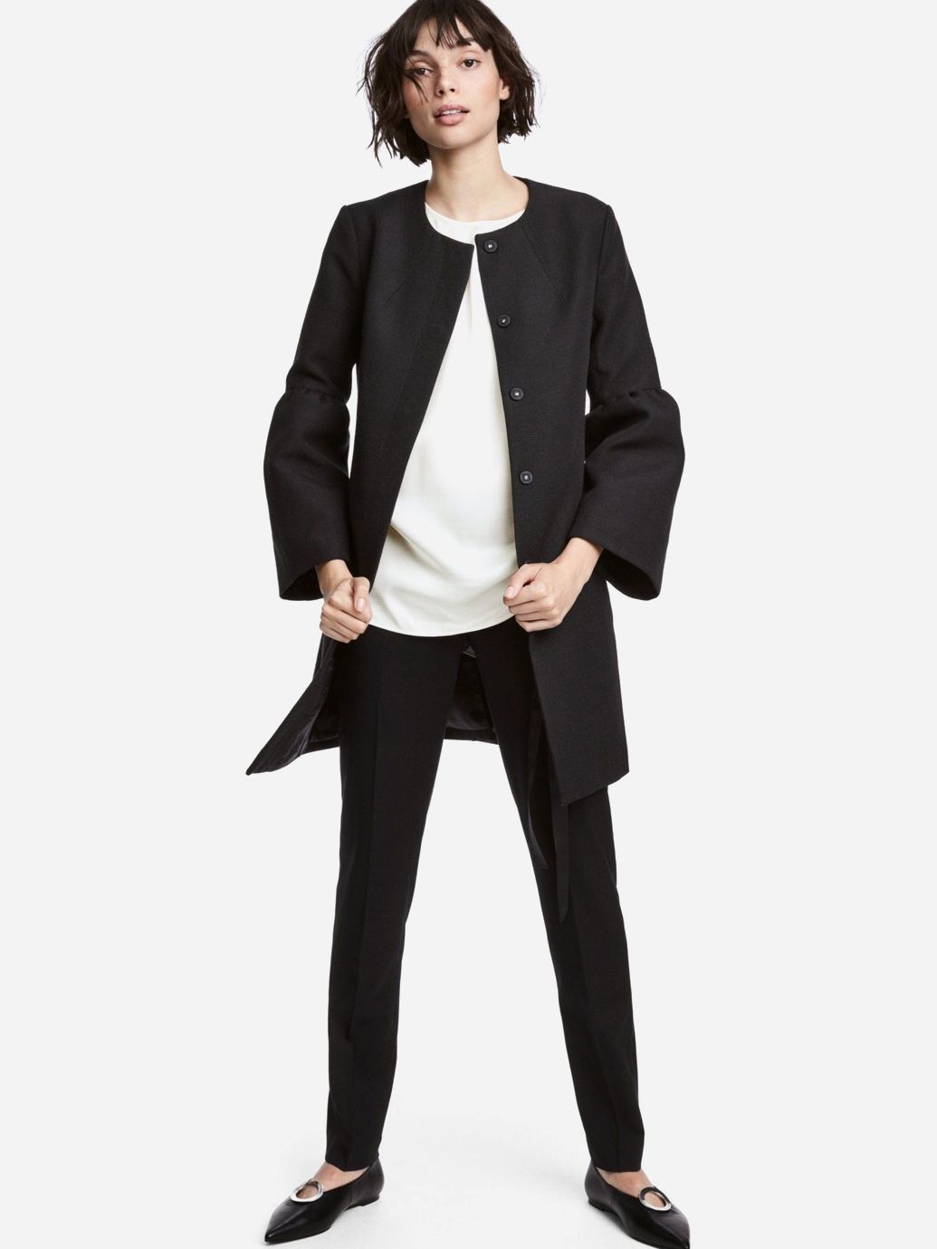 

Пальто H&M 527203b50  Черное, Пальто H&M 527203b50 38 Черное