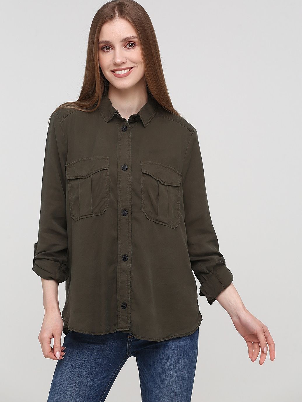 

Блузка H&M 730716b50  Хаки, Блузка H&M 730716b50 38 Хаки