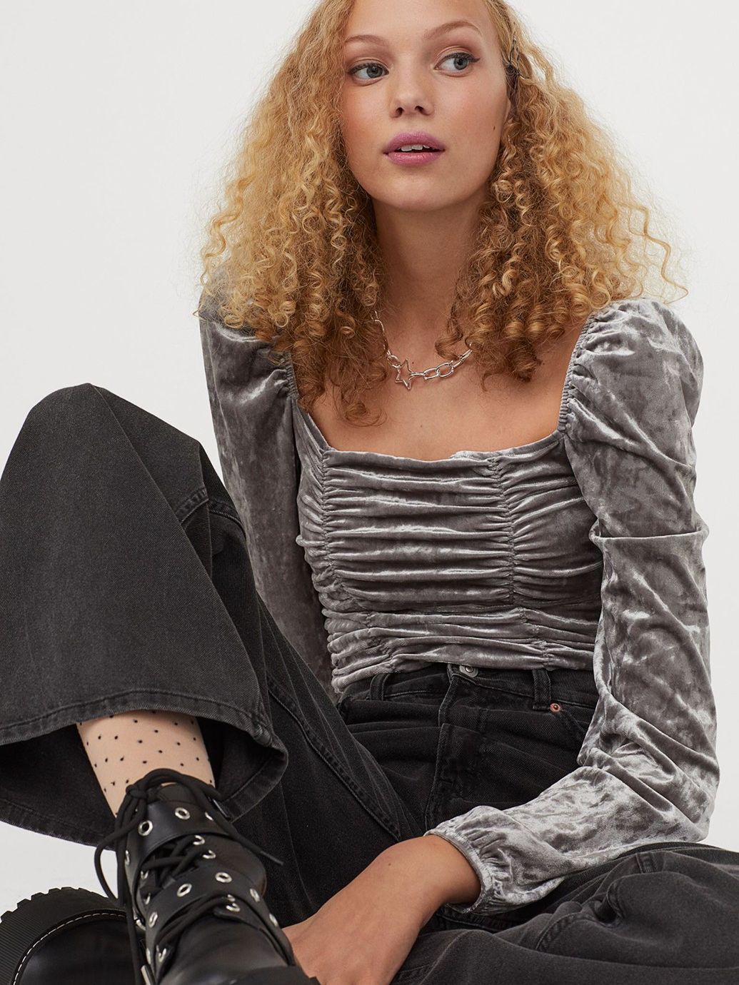 

Топ H&M 922354b50  Серый, Топ H&M 922354b50 S Серый