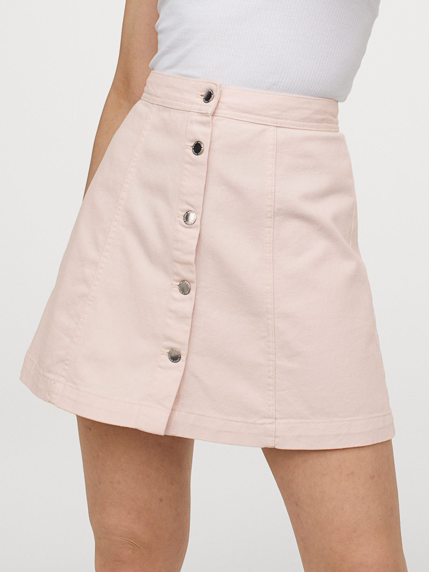 

Юбка джинсовая H&M 674606b50  Светло-розовая, Юбка джинсовая H&M 674606b50 40 Светло-розовая