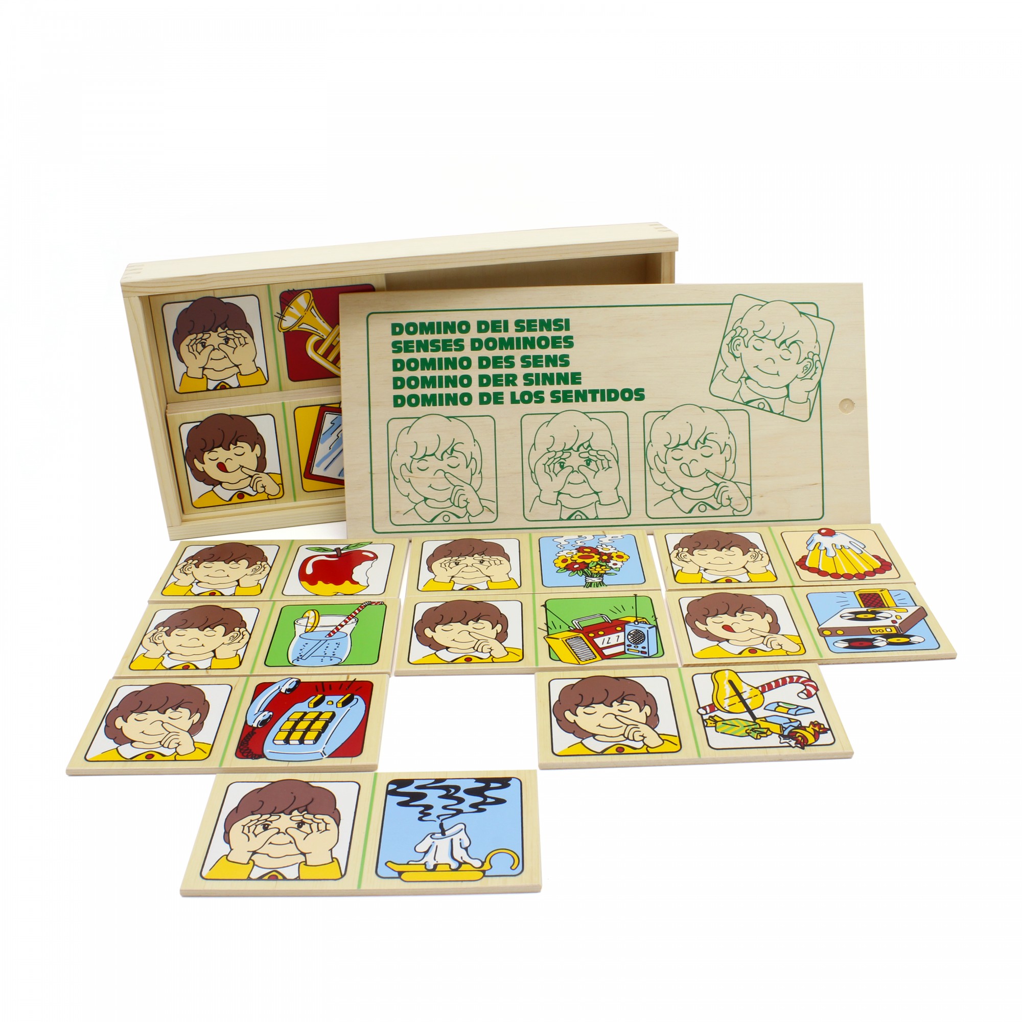

Настольная игра домино Органы чувств 1505 Lam Toys 20 деталей