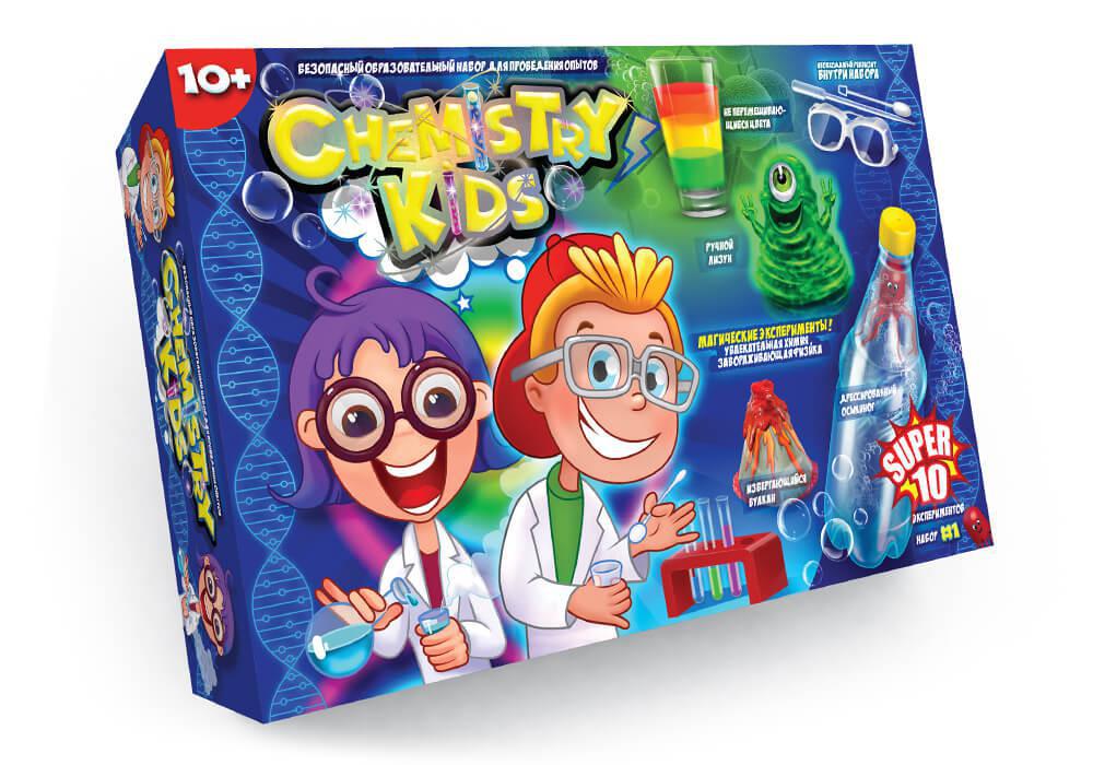 

Безопасный образовательный набор для проведения опытов Danko Toys Chemistry Kids №1 CHK-01-01