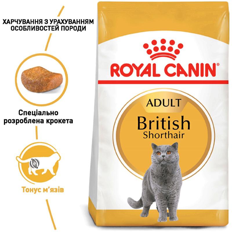 

Сухой корм для взрослых кошек Royal Canin British Shorthair Adult 10 кг (3182550756464)