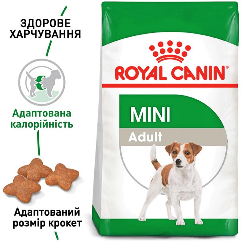 

Сухой корм для взрослых собак Royal Canin Mini Adult 8 кг (3182550716888)