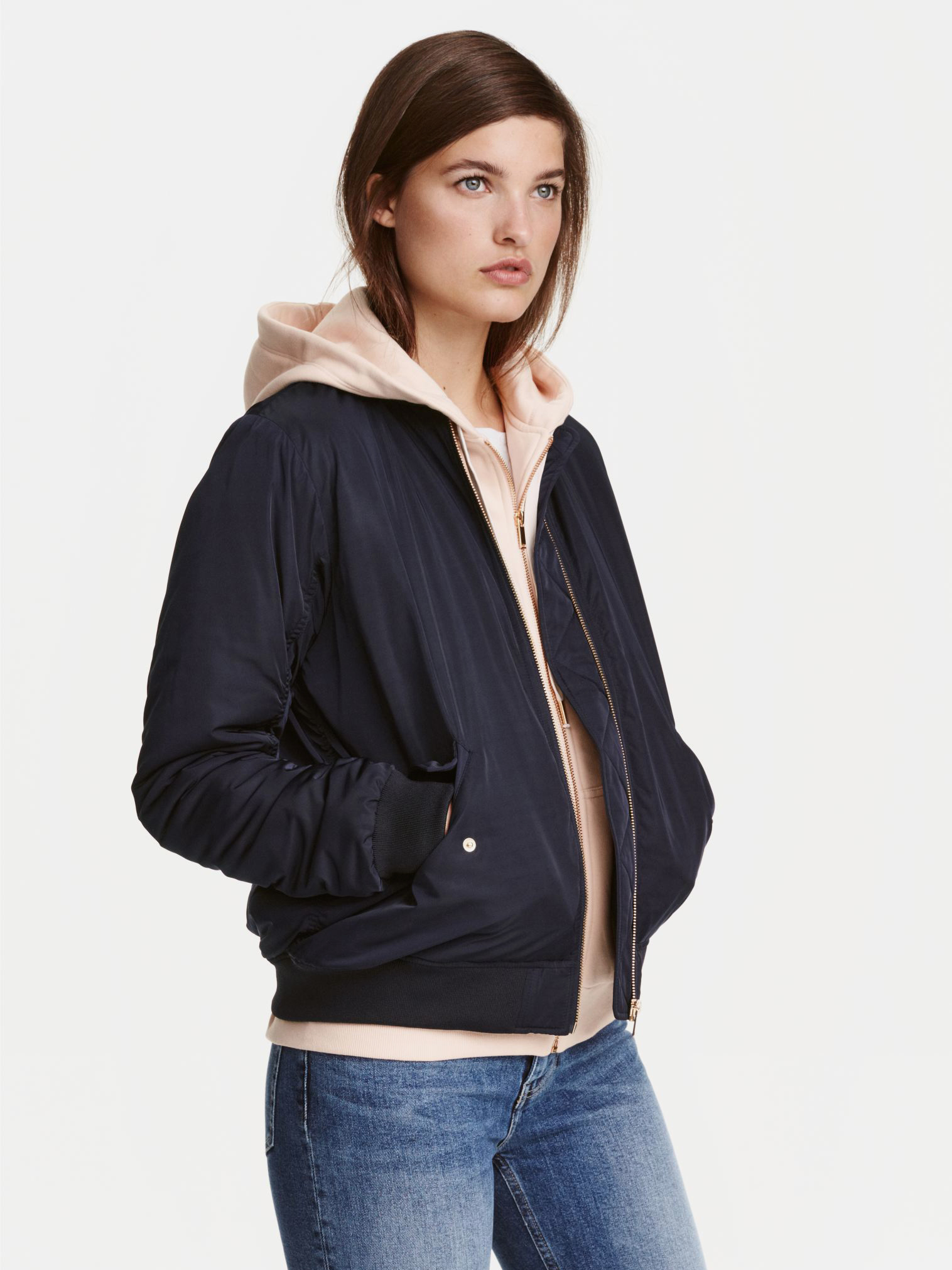 

Бомбер H&M 2311-4279514  Синий, Бомбер H&M 2311-4279514 36 Синий