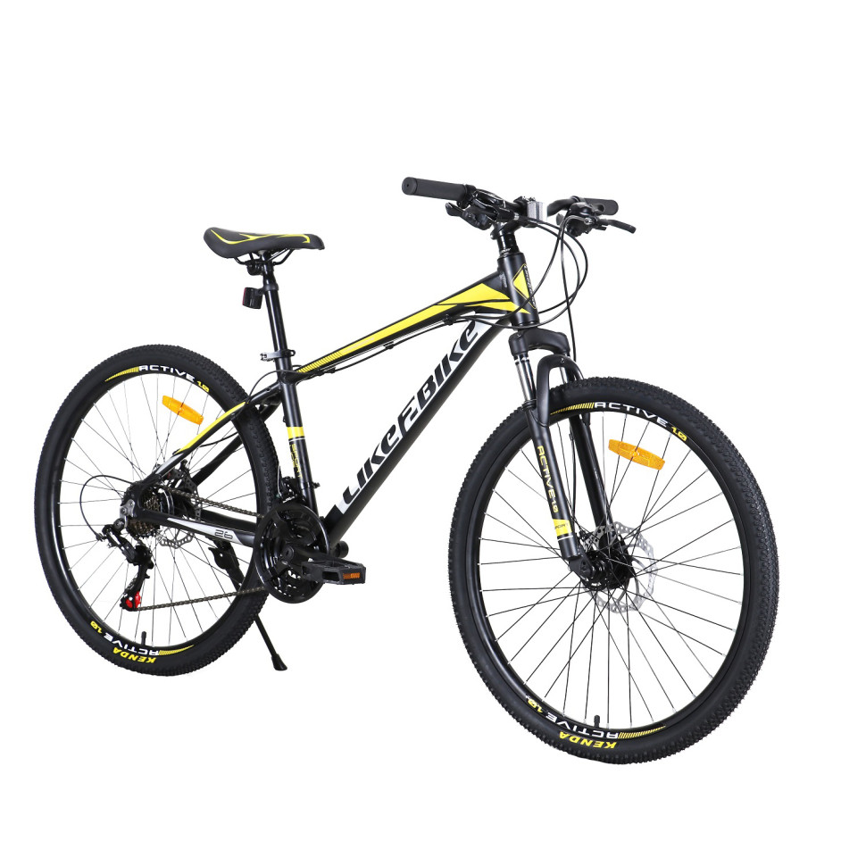 

Велосипед взрослый "Active 1.0" LIKE2BIKE A212604 колёса 26", чёрный матовый, рама алюминий 15"