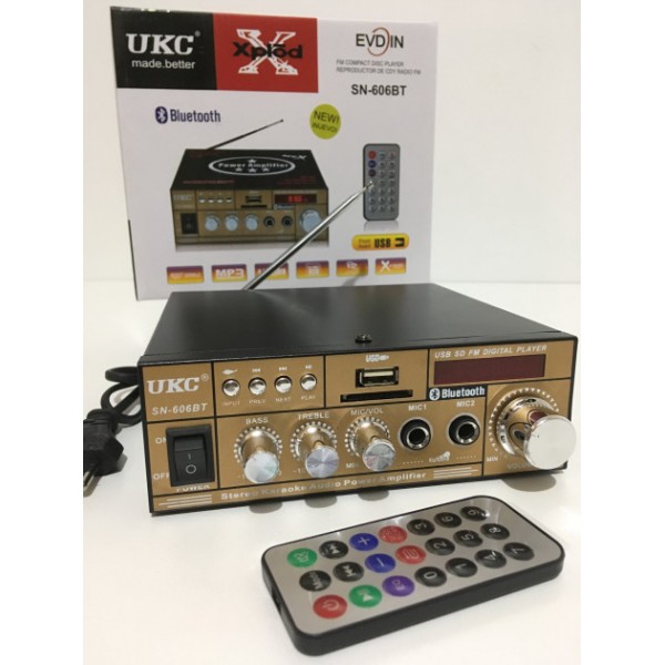 

Усилитель звука с Bluetooth UKC (SN-606BT)