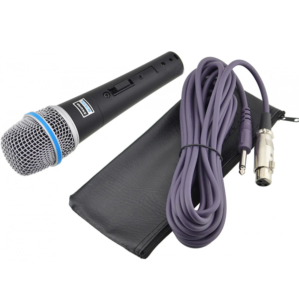 

Микрофон вокальныйпроводной 16см Shure (Beta-57А)Чёрный