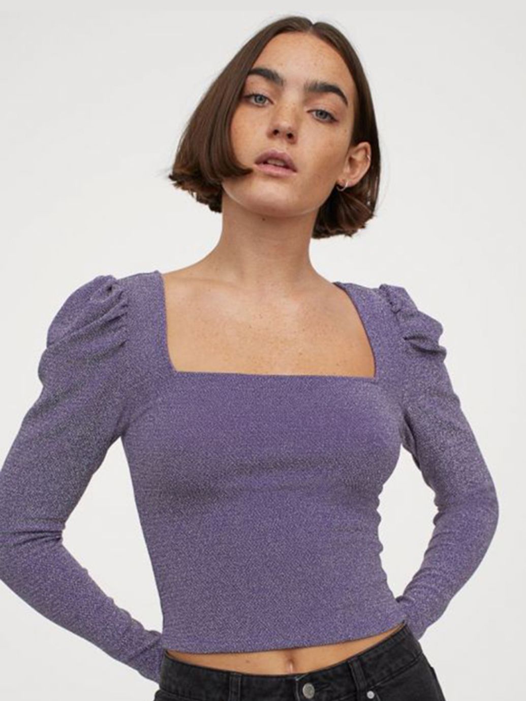 

Топ H&M 907953b45  Фиолетовый, Топ H&M 907953b45 XS Фиолетовый