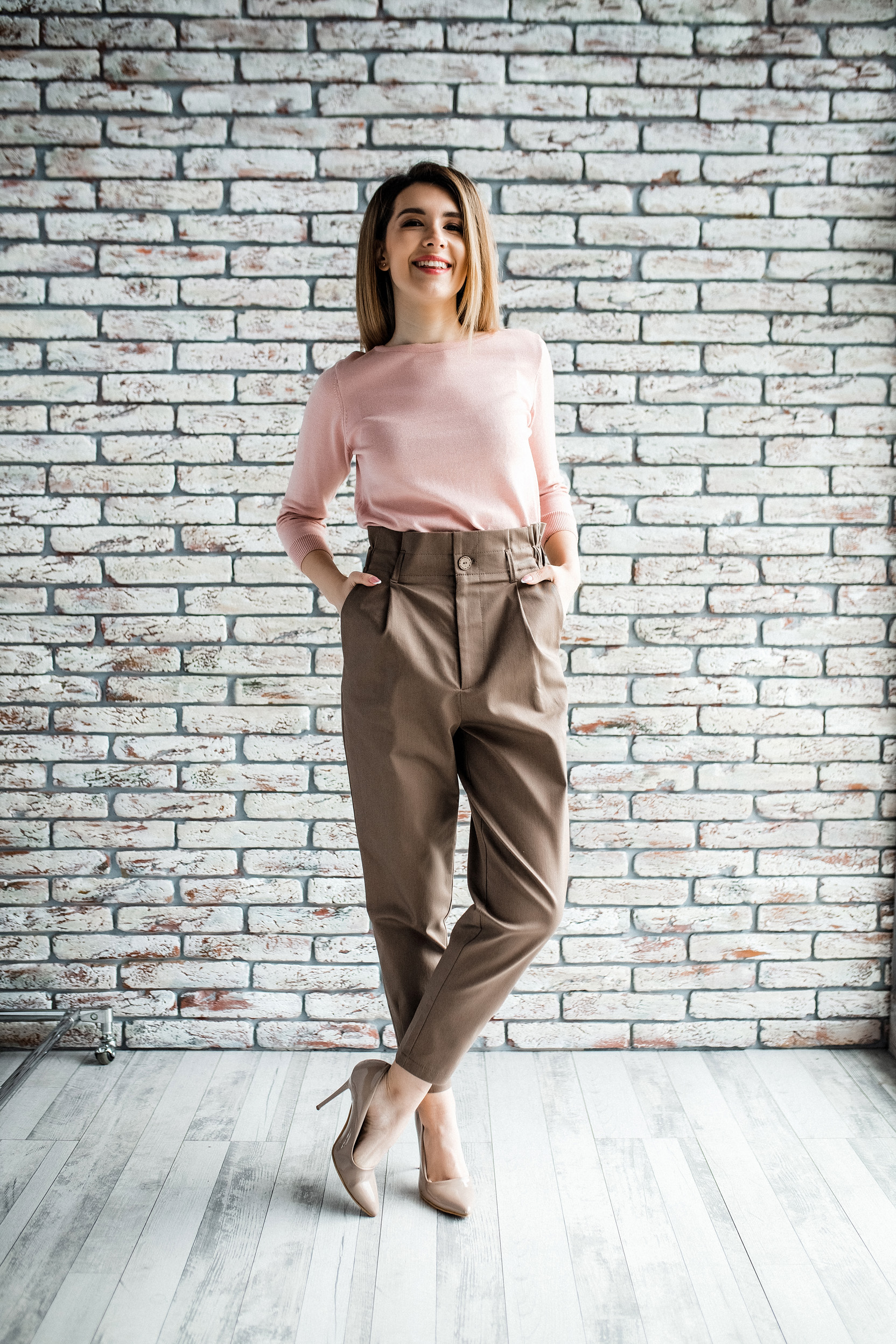 

Брюки Wear me свободные L Коричневый 2w/17/34