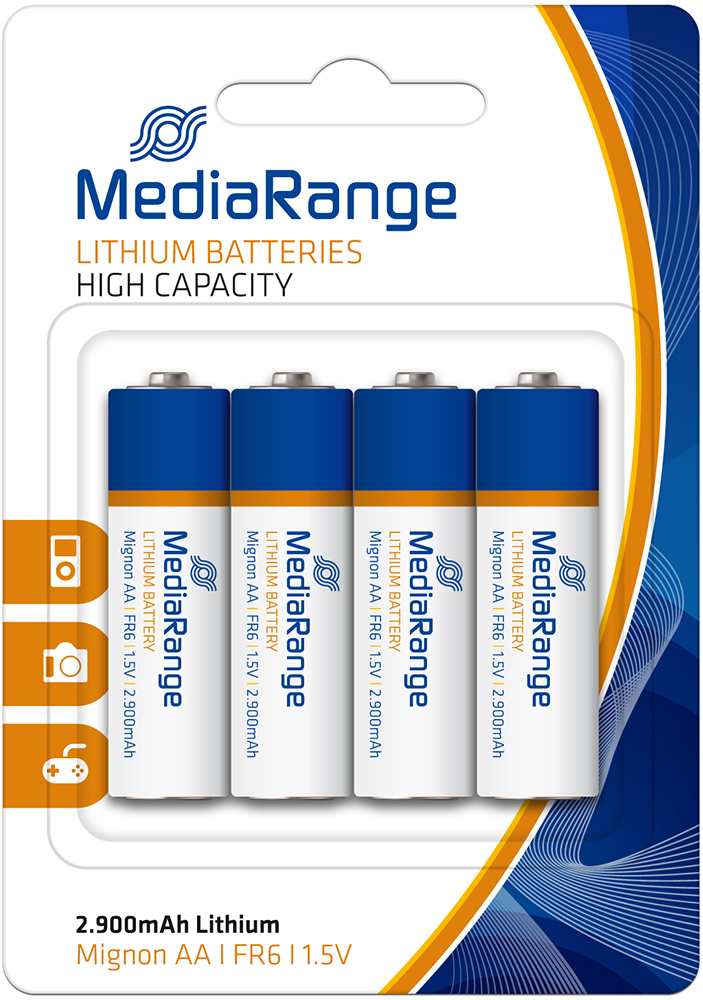 Акция на Литиевая батарейка MediaRange AA FR6 1.5 В 4 шт (MRBAT154) от Rozetka UA