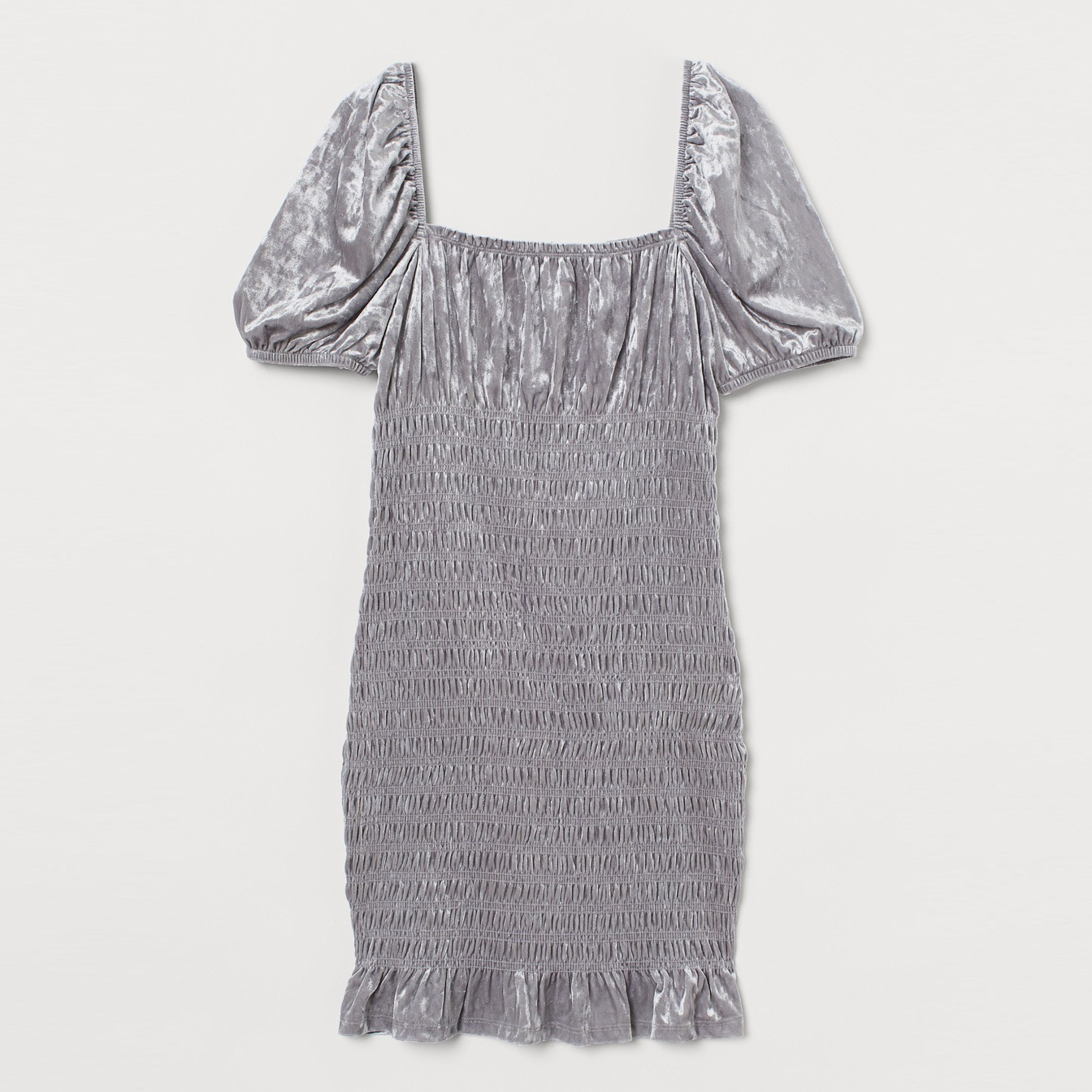 Акція на Сукня-футболка міні літня жіноча H&M 0934246 S Срібна від Rozetka