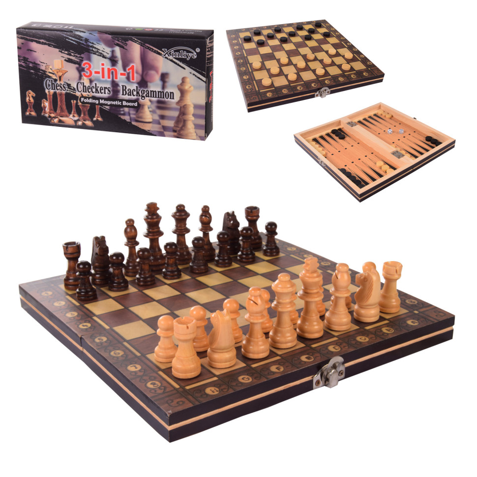 

Настольная игра "Шахматы" A-Toys W7701 3 в 1
