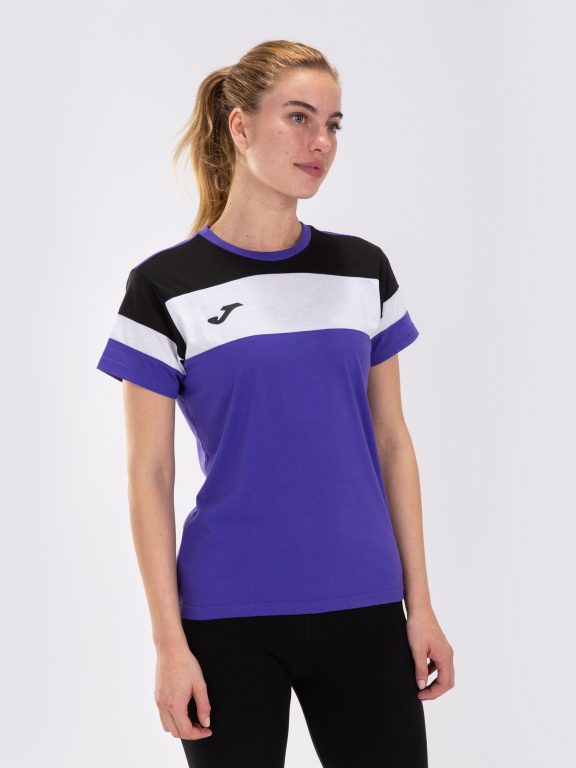 

Футболка Joma Crew IV 901043.551 M Фиолетовая с черным и белым
