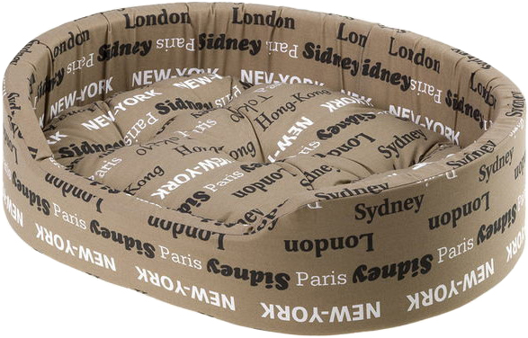 

Лежак для собак и кошек Ferplast Dandy BROWN CITIES С 95 95х60х23 см Коричневый