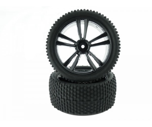 

Himoto 31310B 1:10 Black Buggy Rear Tires and Rims(31212B+31308) 2P