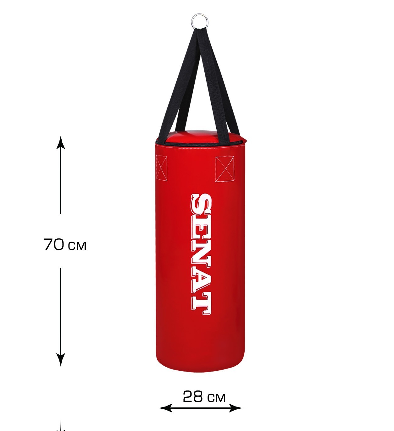 

Мешок боксерский Senat Бочка 70 x 28 см ПВХ Red (1109-red)