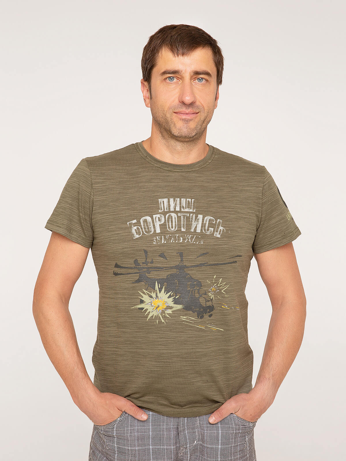 

чоловіча футболка - 16 БРИГАДА - хакі, XXXL