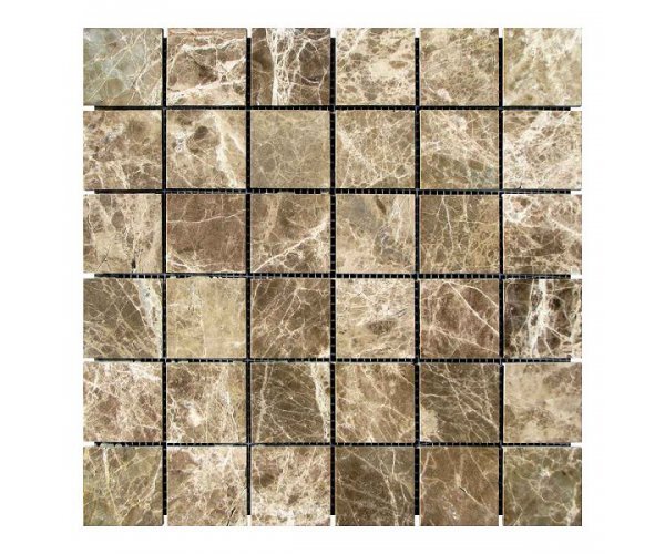 

Мозаичная плитка мрамор Emperador Dark TR (47х47x6 мм) Стареная/Невалтованная