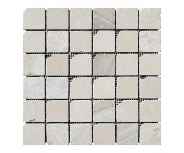 

Мозаичная плитка мрамор Beige Mix (47х47x6 мм) Стареная/Валтованная/Античная