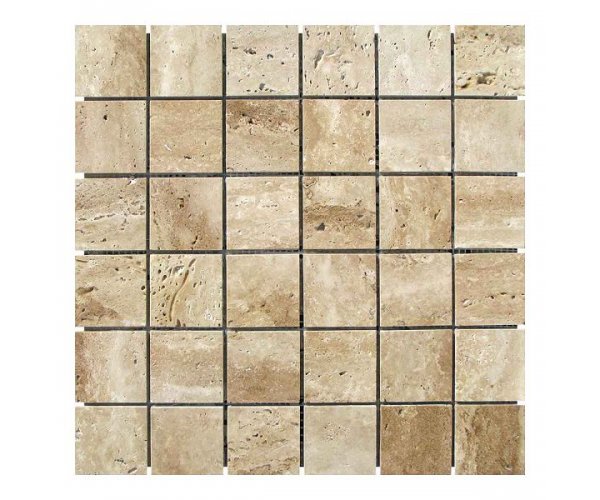 

Мозаичная плитка Травертин Travertine Classic (47х47x6 мм) Полированная