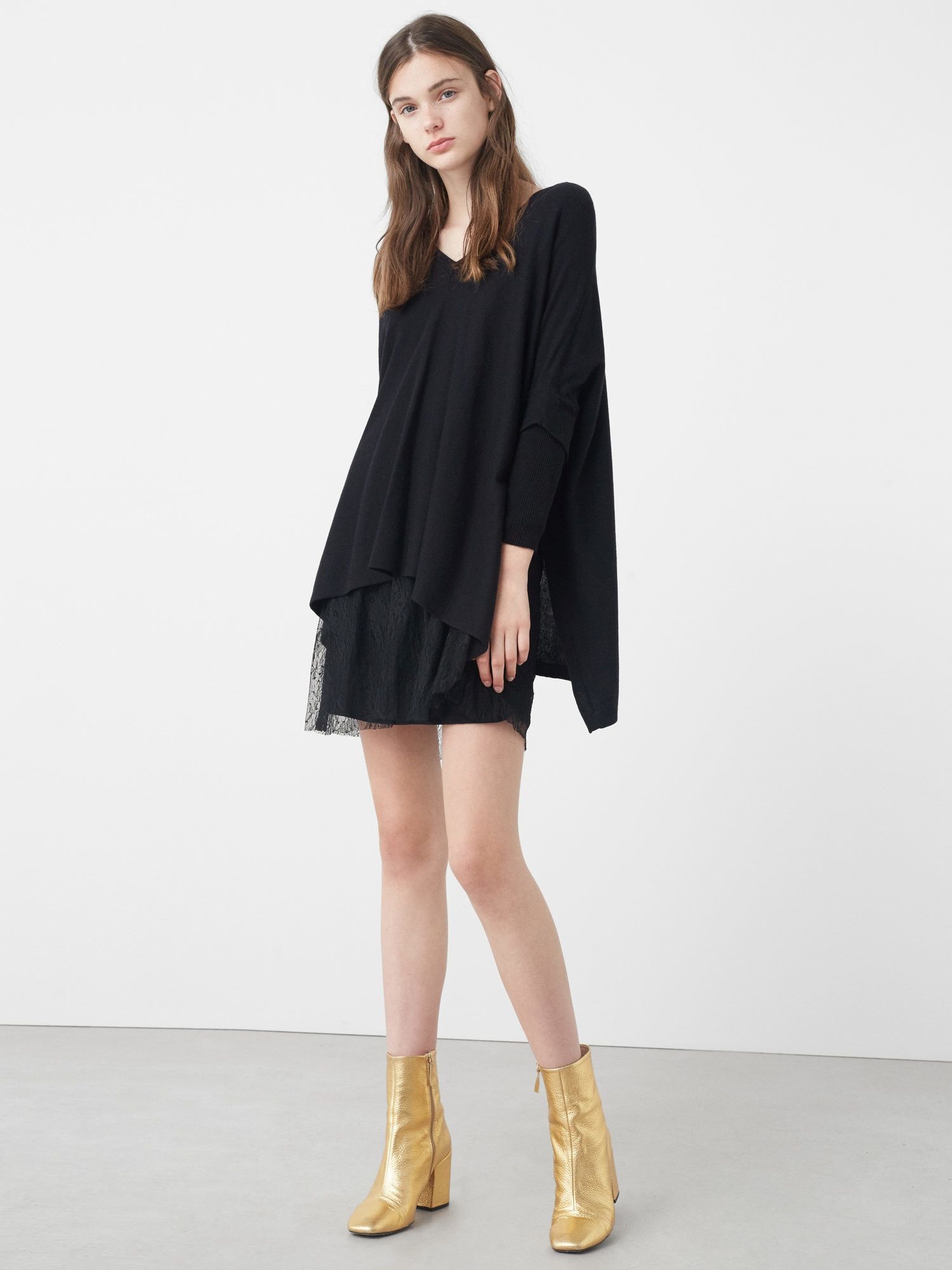 

Пуловер Mango 73007553 One size Черный