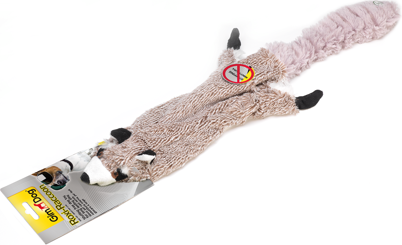 

Игрушка для собак GimDog Серая Енот мини 35 см