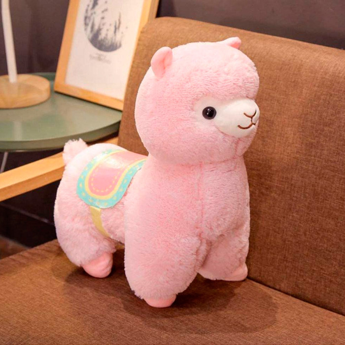

Мягкая игрушка Альпака Alpaca Plush 35 см Розовая (7446)