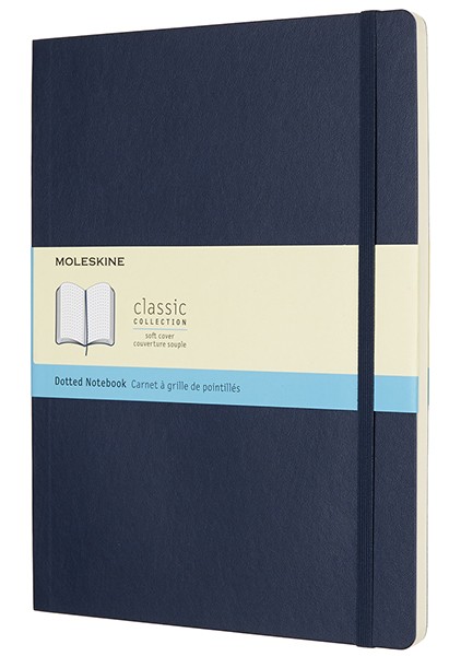 

Блокнот Moleskine Classic великий 19 x 25 см в крапку сапфір м'який