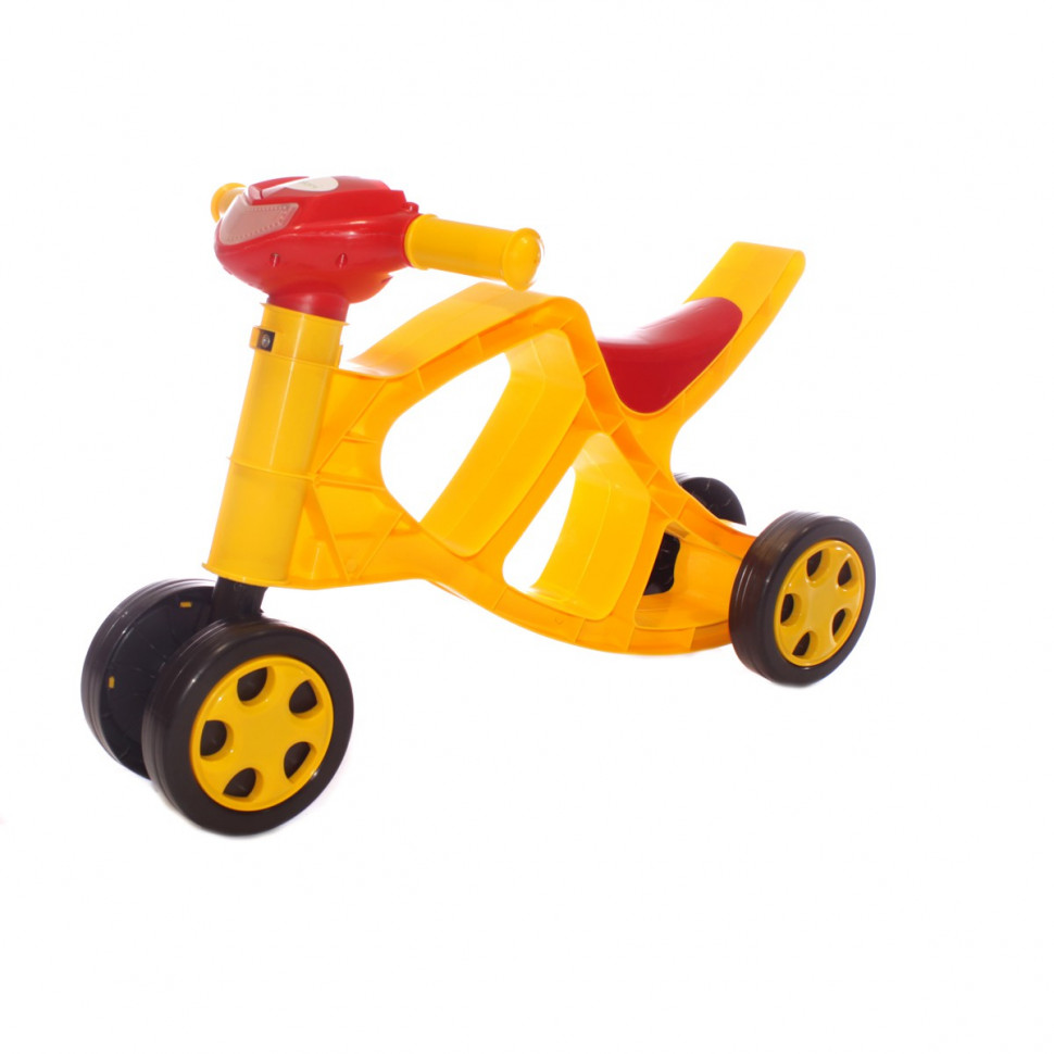 

«Минибайк» беговел Doloni Toys 4х колёсный Жёлтый