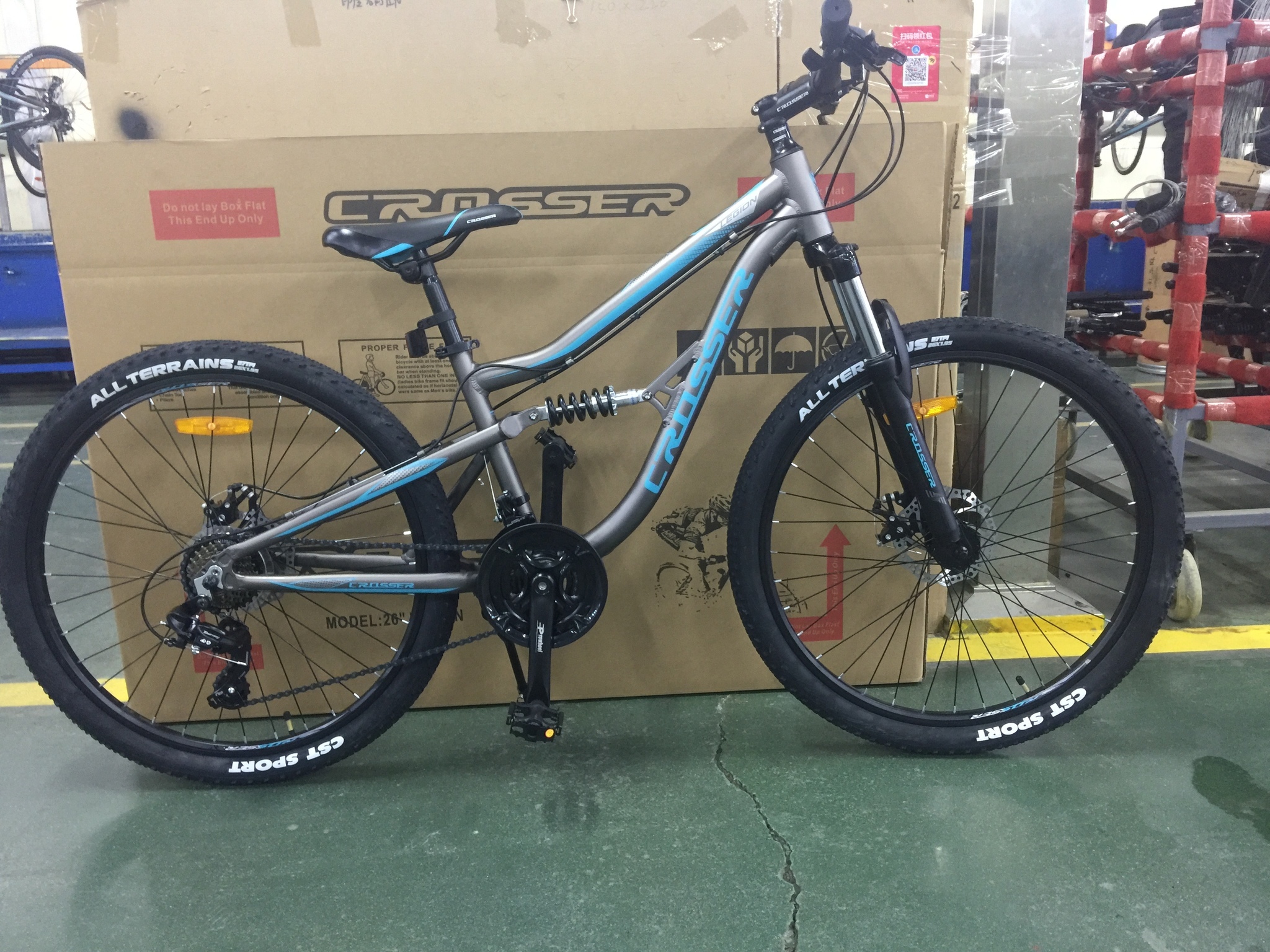 

Велосипед Crosser Legion New 26" 14" Grey (Legion 26/14)