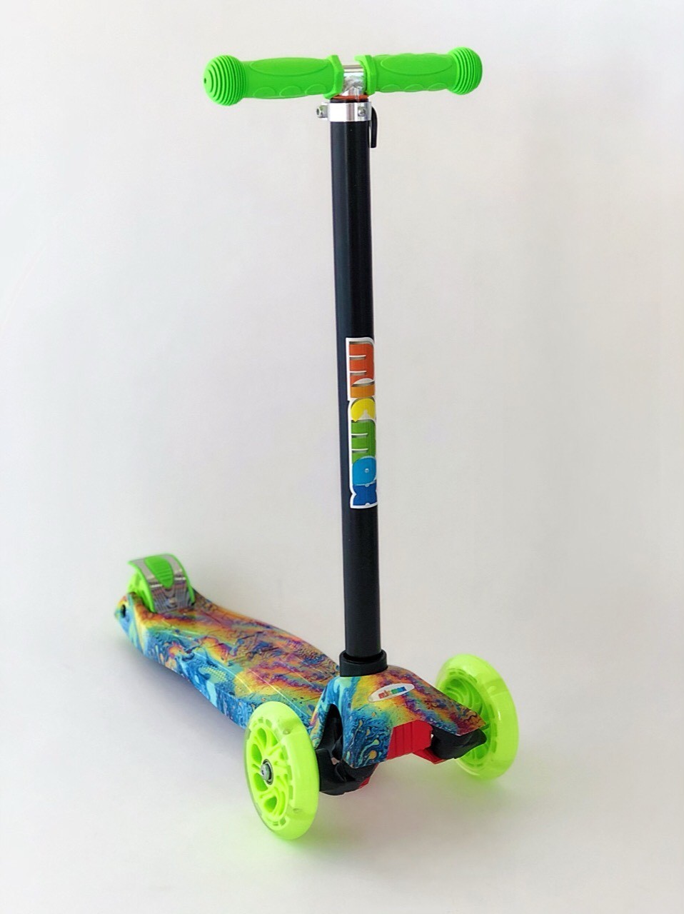 

Самокат детский Scooter с подсветкой колес 030 Розовый с белым