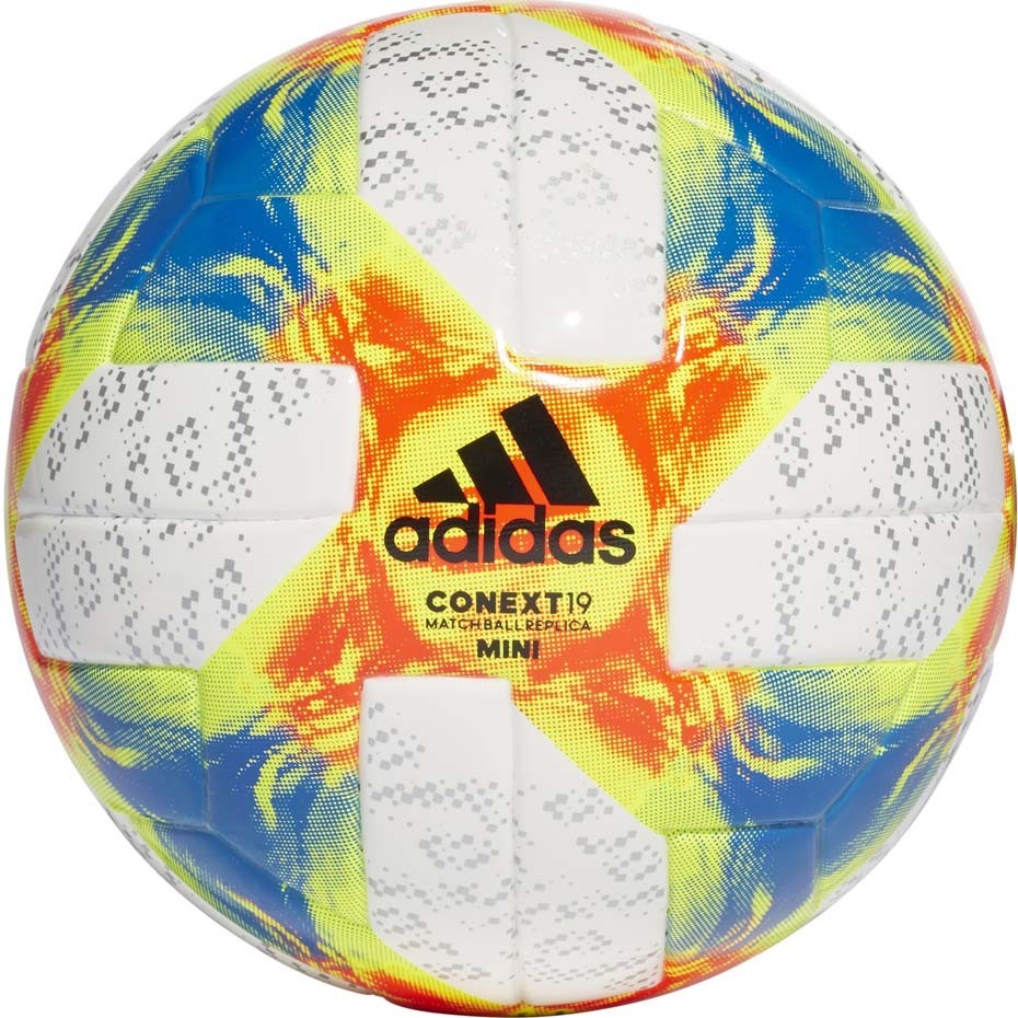 

Мяч футбольный для детей Adidas Сonext 19 Mini DN8638 №1 Бело-оранжевый