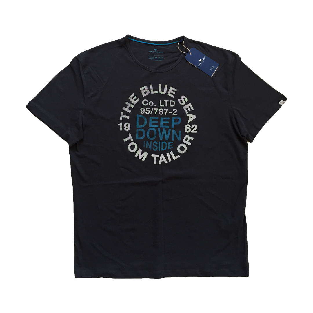 

Футболка Tom Tailor XXL Тёмно-синяя 05500806
