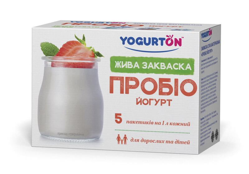 Бактеріальна закваска «Пробіо Йогурт YOGURTON» (Ціна за упаковку 5пак ...