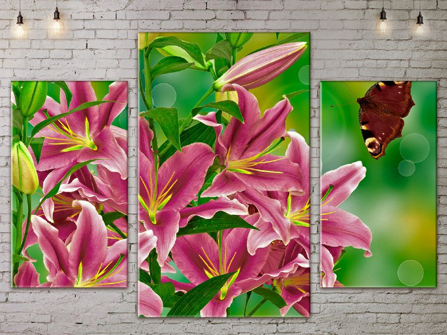 

Модульная картина ArtStar цветы Лилии ADFL0081 размер 120 х 180 см