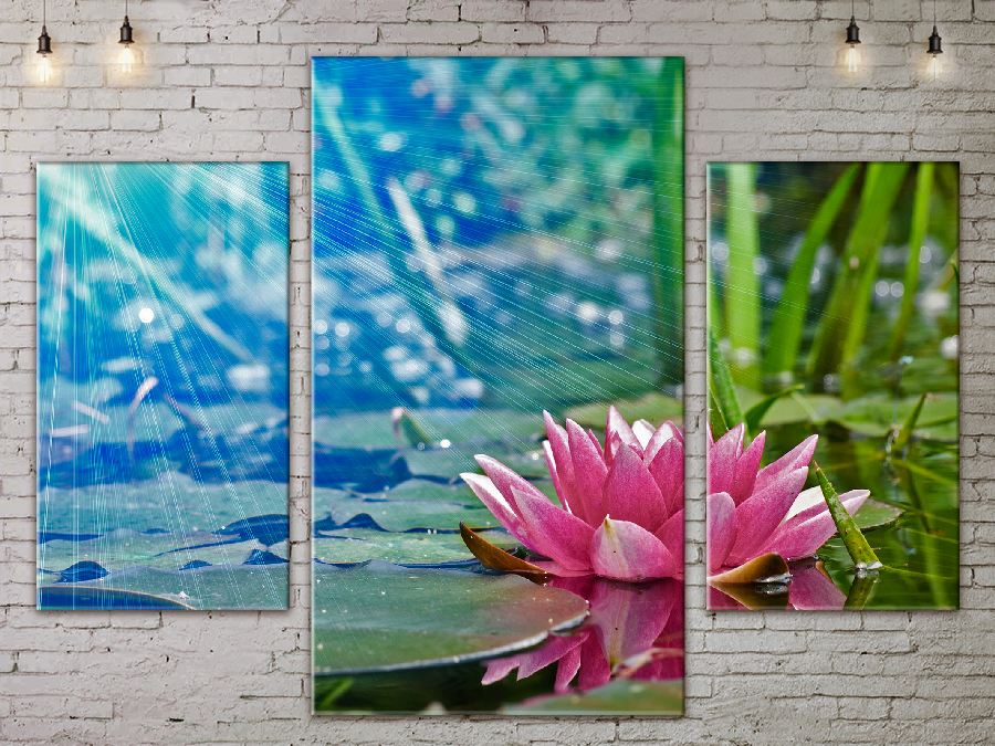 

Модульная картина ArtStar цветы Лотос ADFL0075 размер 120 х 180 см