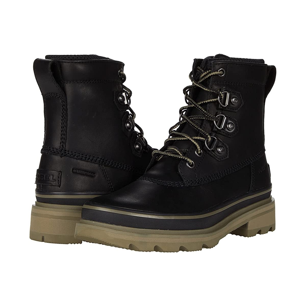 Черевики SOREL Lennox Street Boot Black/Sage, 38.5 (245 мм) (11629940