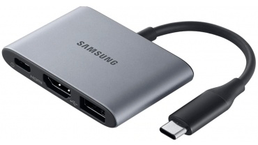 Акція на USB-хаб Samsung USB-A,HDMI,TYPE-C (EE-P3200BJEGWW) від Rozetka UA