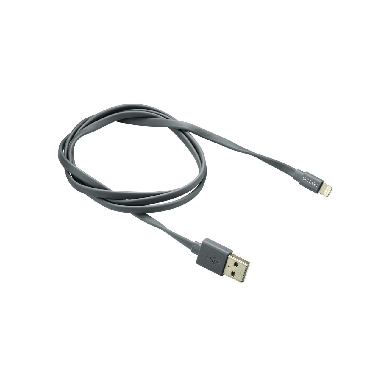 

Кабель USB-Lightning Canyon 0.96m Dark Grey (CNS-MFIC2DG)