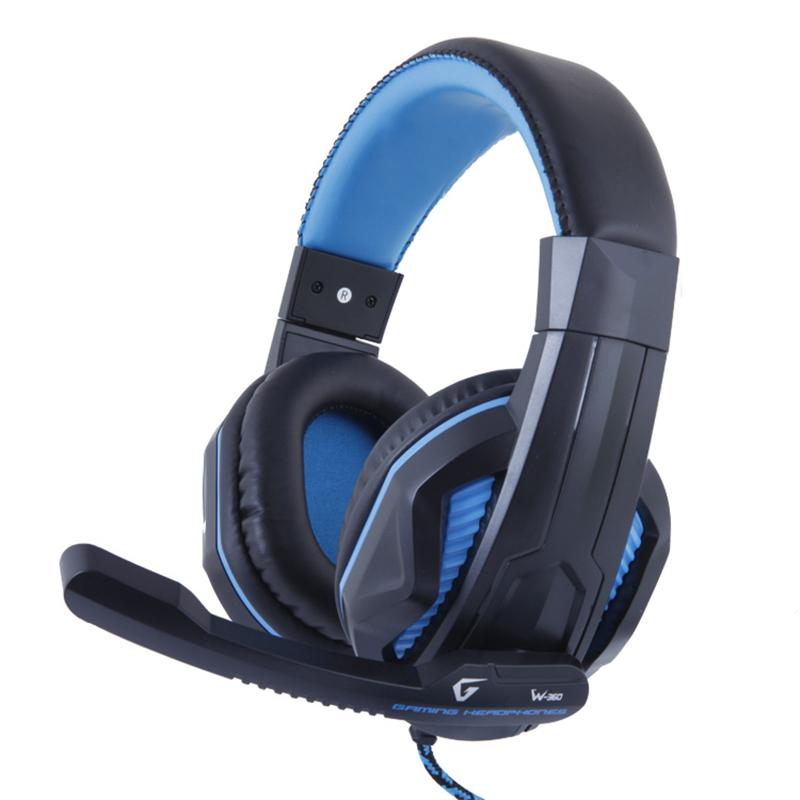 

Наушники гарнитура накладные Gemix W-360 Black/Blue