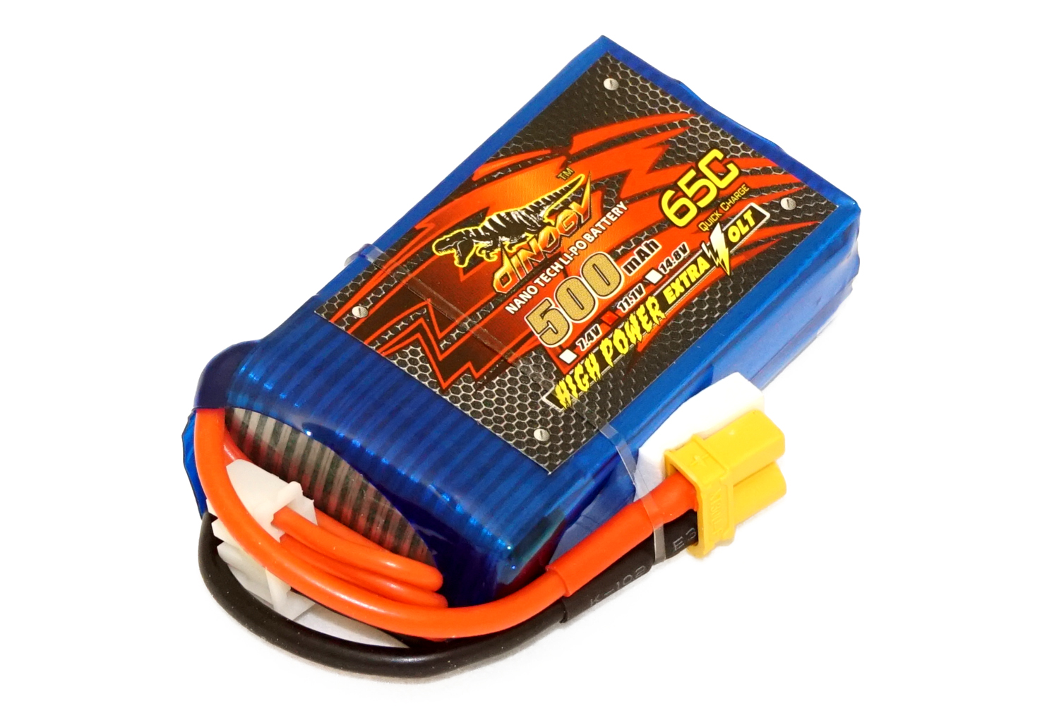 

Аккумулятор Dinogy Li-Pol 500 mAh 11.1V 3S 65C XT30 (DLC-3S500H-XT30)