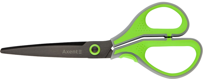 Ножницы офисные Axent Titanium Lite 19 см Серо-салатовые (6406-09
