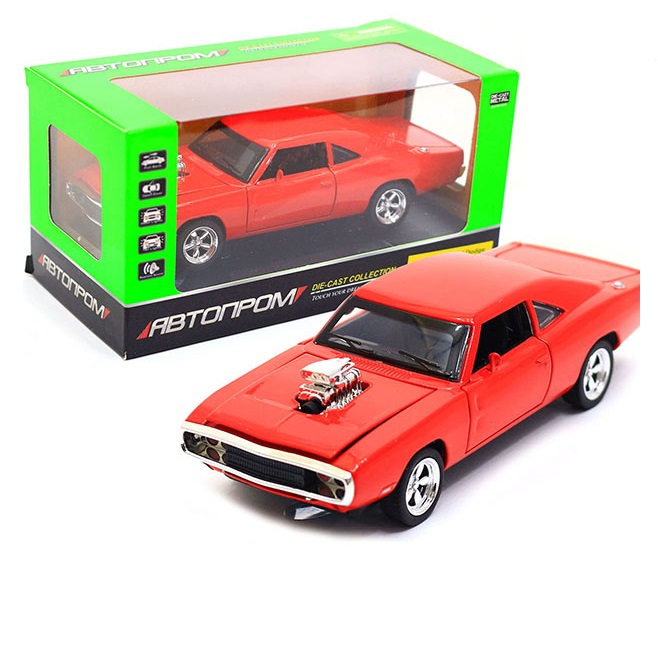

Машинка игровая Автопром «1970 Dodge Charger RT» Красный 18 (3211)