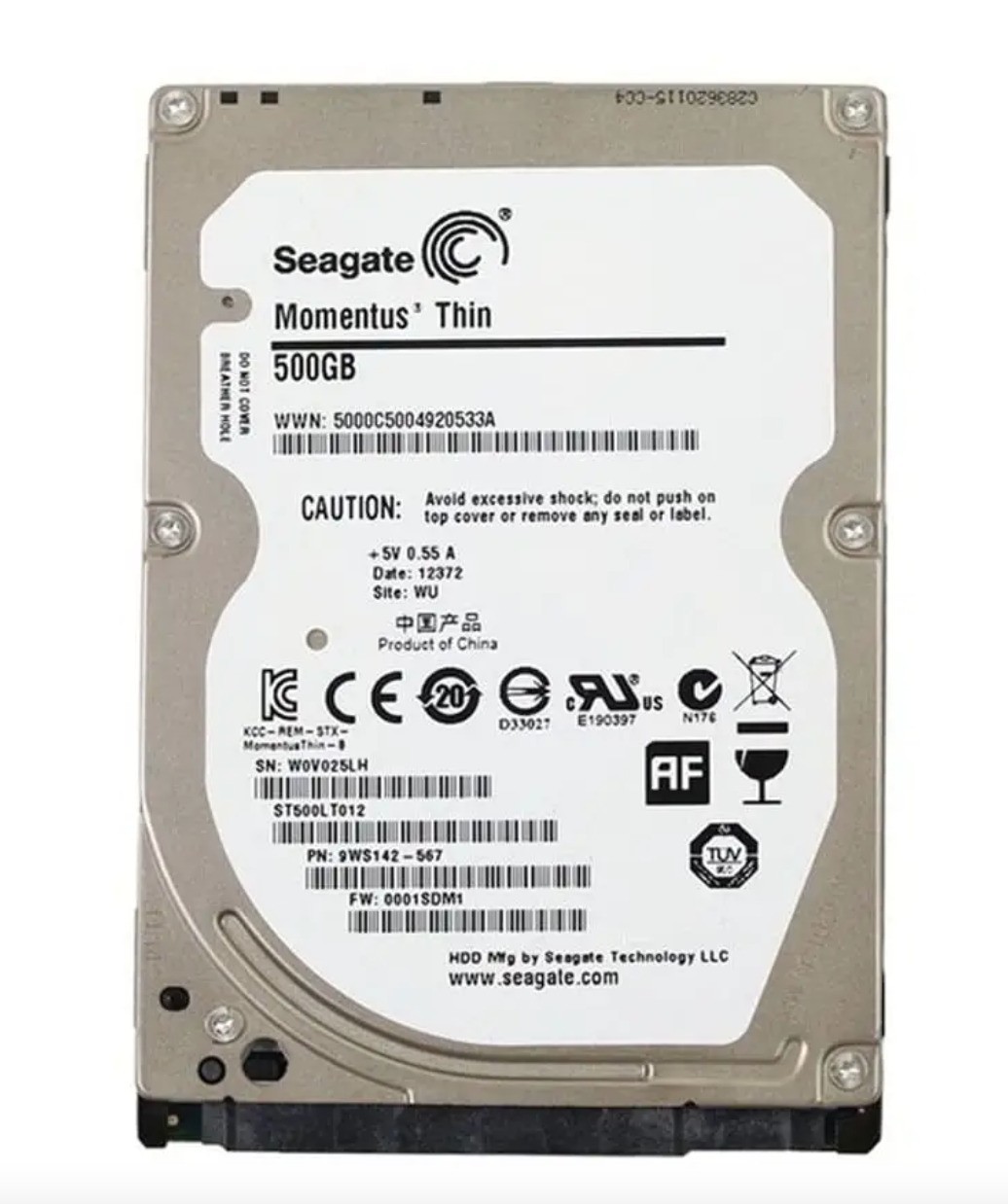 Жесткий диск для ноутбука 2.5" Seagate Momentus Thin 500GB 5400rpm 16MB ...