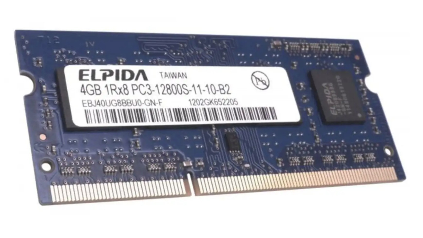 Оперативная память ELPIDA (SO-DIMM, DDR3, 4Gb, 1600MHz, EBJ40UG8BBU0-GN ...