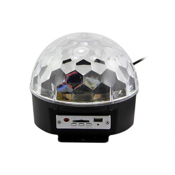 

Диско-шар проектор LED Crystal Magic Ball Light MP3 Bluetooth колонка с пультом и флешкой