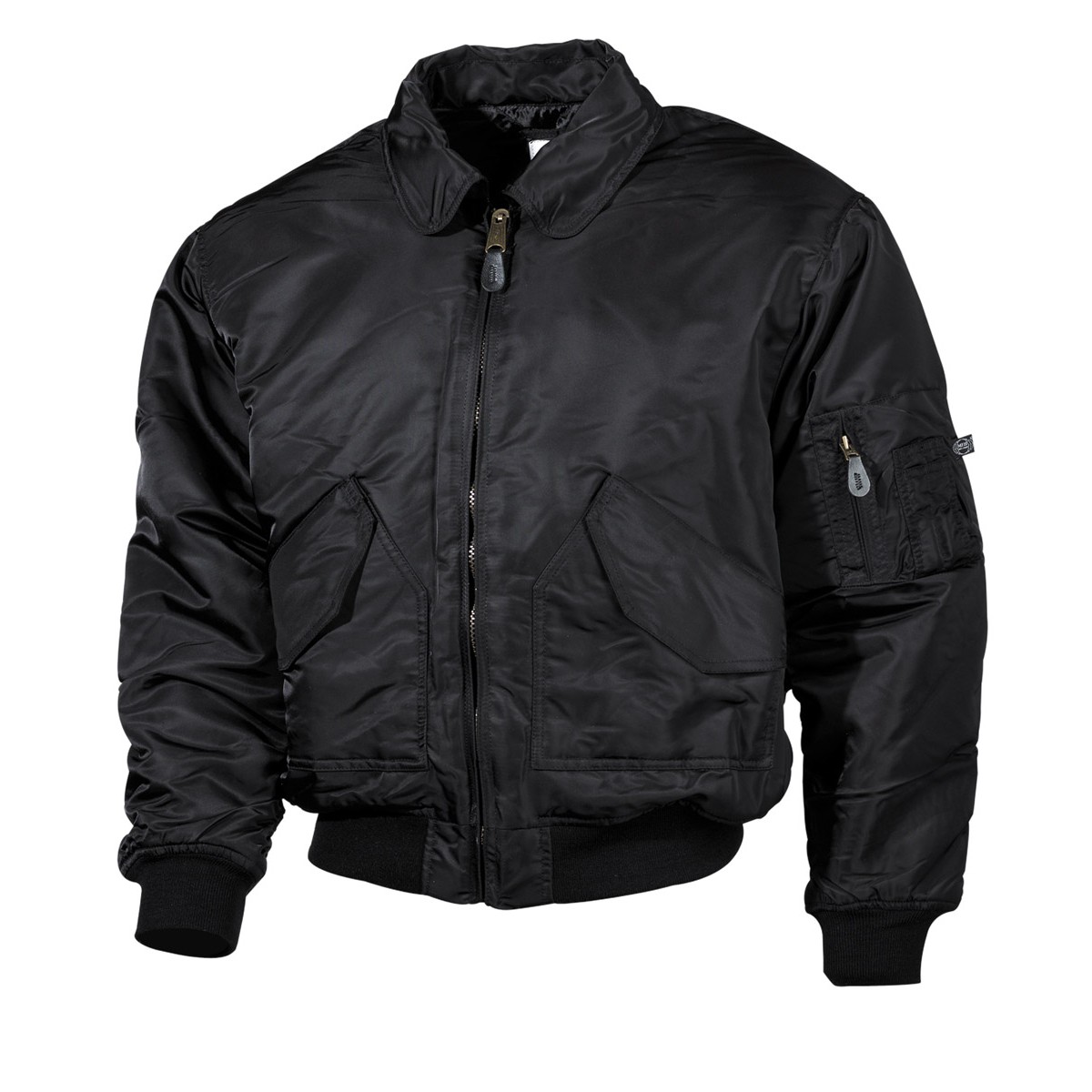 

Куртка-бомбер - классическая куртка пилота США MFH US CWU Flight Jacket чёрная , Размер XL