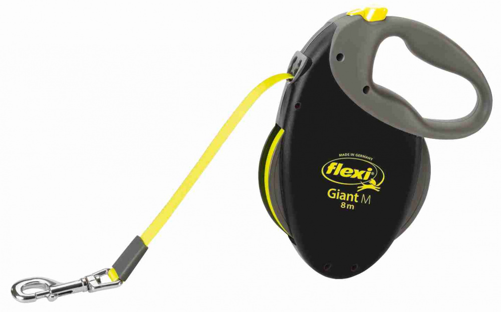 

Поводок-рулетка Flexi NEON GIANT 8м до 25кг светящийся черный (TX-20927)